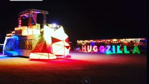 Huggzilla Art Car