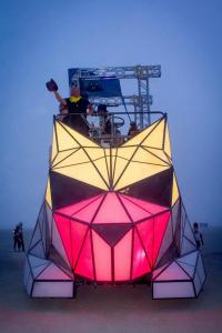 Huggzilla Art Car