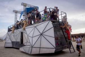 Huggzilla Art Car