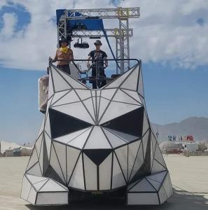 Huggzilla Art Car